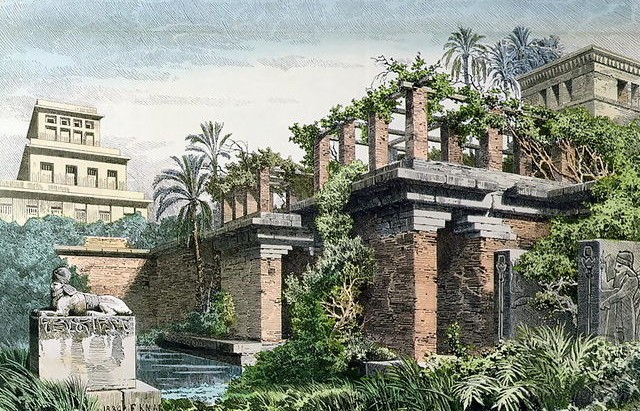Giardini pensili di Babilonia - Ferdinand Knab (1886)